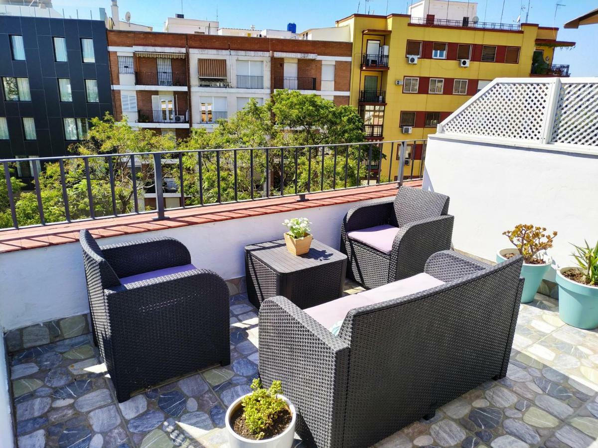 Charming Terrace - Sunny Chill Out Terrace Apartment Seville Ngoại thất bức ảnh